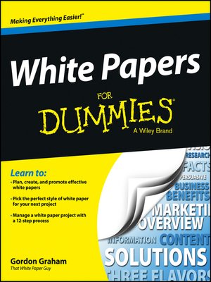 cover image of White Papers For Dummies